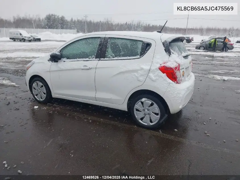 KL8CB6SA5JC475569 2018 Chevrolet Spark Ls Cvt