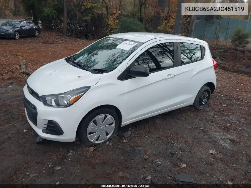 KL8CB6SA2JC451519 2018 Chevrolet Spark Ls Cvt