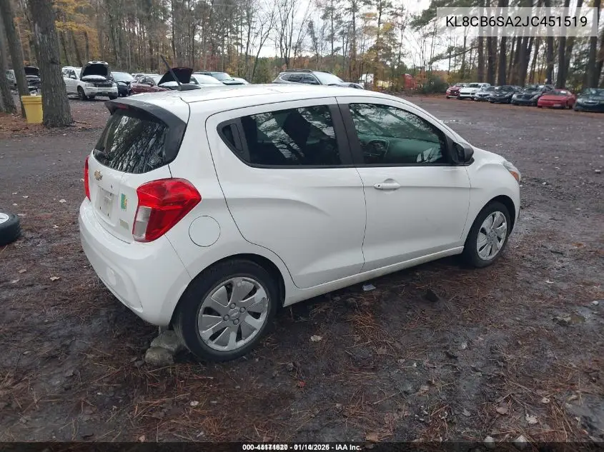 KL8CB6SA2JC451519 2018 Chevrolet Spark Ls Cvt