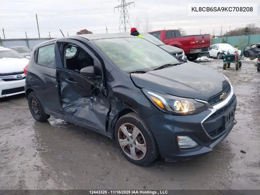 KL8CB6SA9KC708208 2019 Chevrolet Spark Ls Cvt