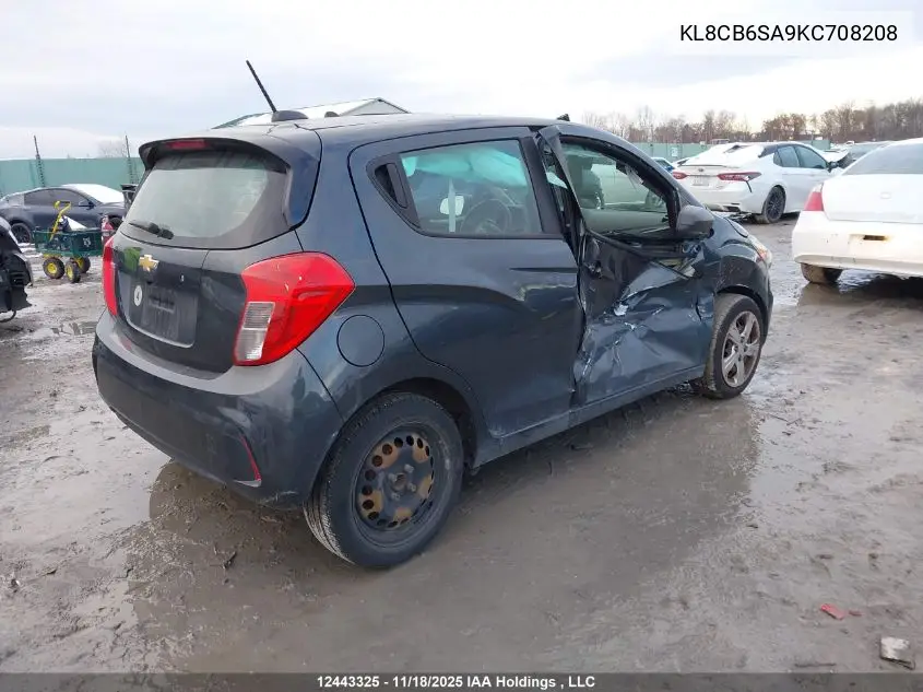 KL8CB6SA9KC708208 2019 Chevrolet Spark Ls Cvt