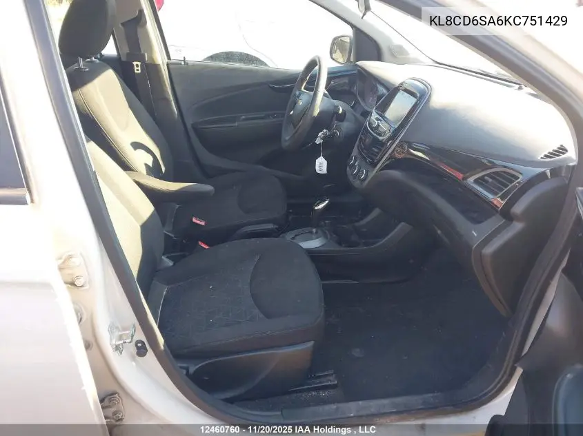 KL8CD6SA6KC751429 2019 Chevrolet Spark 1Lt Cvt