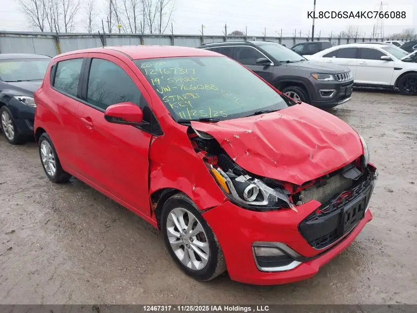 KL8CD6SA4KC766088 2019 Chevrolet Spark 1Lt Cvt
