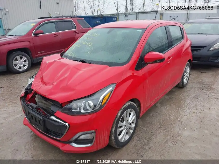 KL8CD6SA4KC766088 2019 Chevrolet Spark 1Lt Cvt