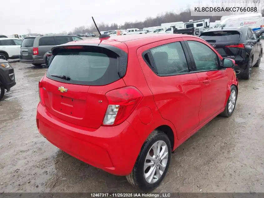 KL8CD6SA4KC766088 2019 Chevrolet Spark 1Lt Cvt