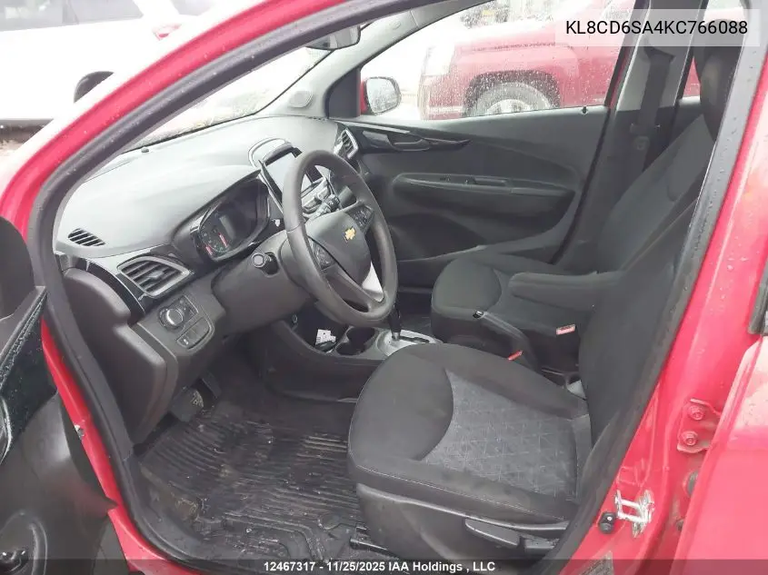 KL8CD6SA4KC766088 2019 Chevrolet Spark 1Lt Cvt