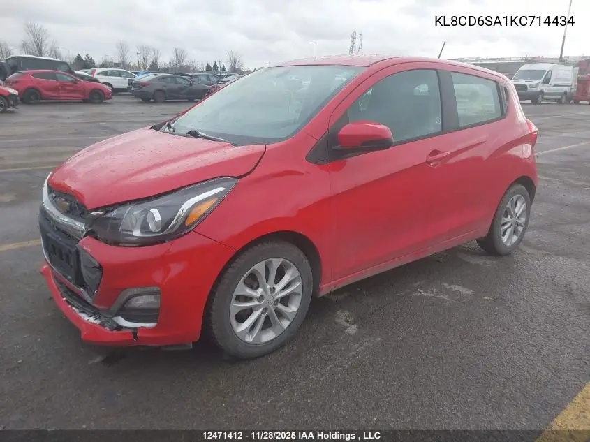 KL8CD6SA1KC714434 2019 Chevrolet Spark 1Lt Cvt