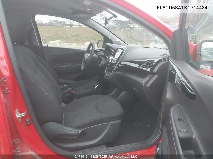 KL8CD6SA1KC714434 2019 Chevrolet Spark 1Lt Cvt