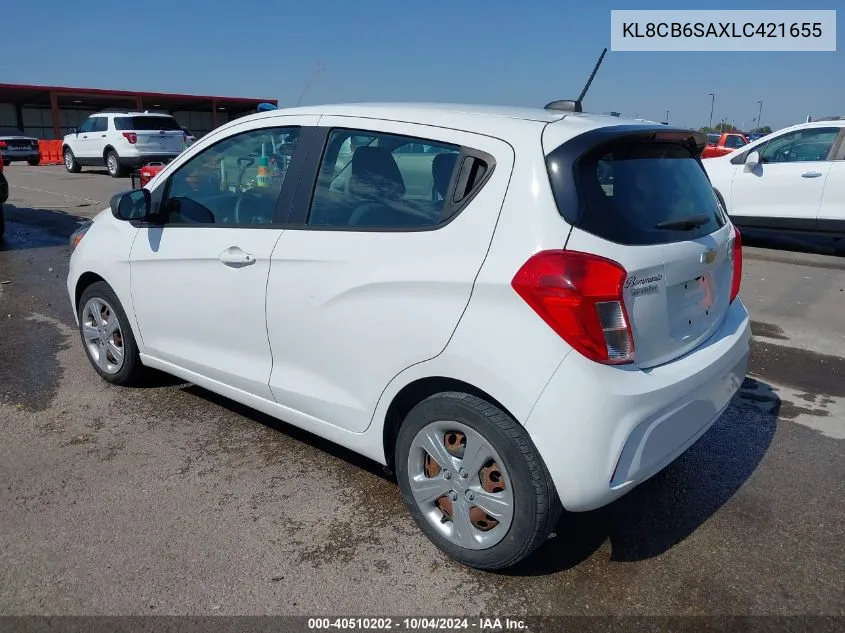 KL8CB6SAXLC421655 2020 Chevrolet Spark Fwd Ls Automatic