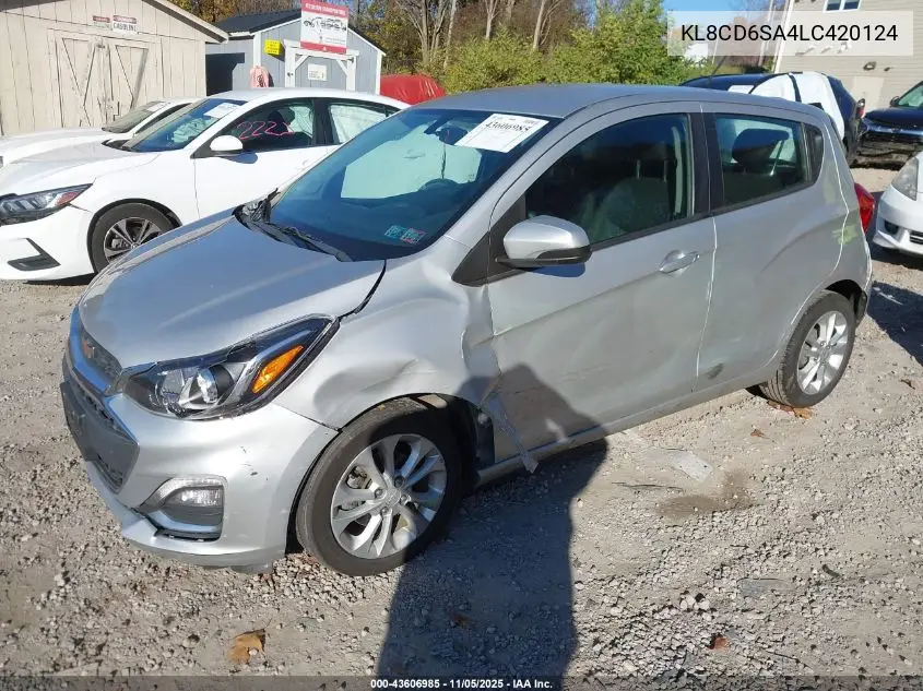 KL8CD6SA4LC420124 2020 Chevrolet Spark Fwd 1Lt Automatic