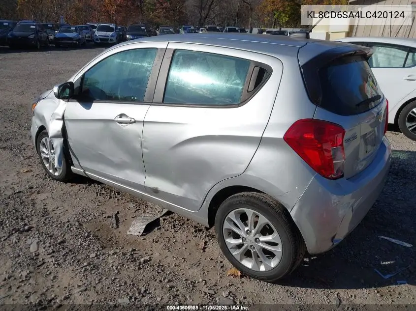 KL8CD6SA4LC420124 2020 Chevrolet Spark Fwd 1Lt Automatic
