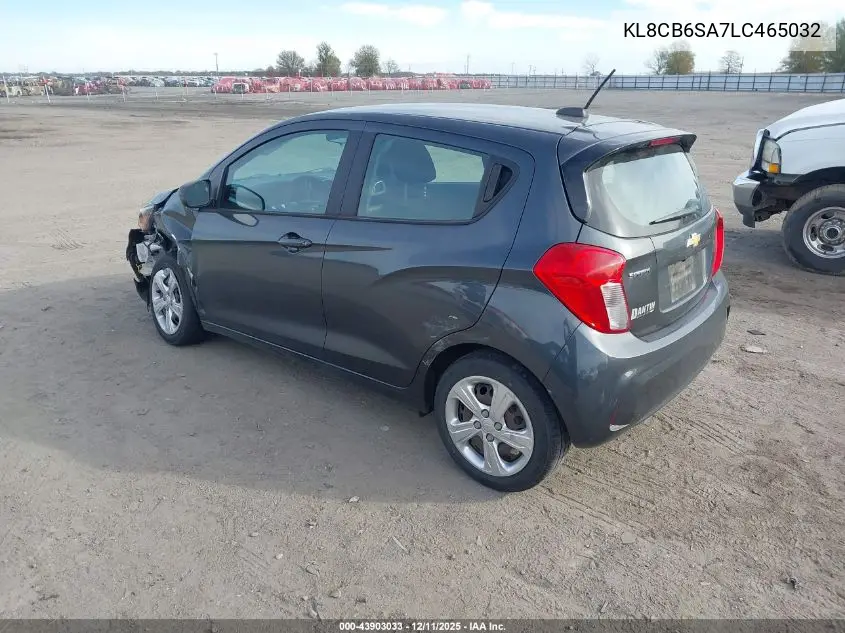 KL8CB6SA7LC465032 2020 Chevrolet Spark Fwd Ls Automatic
