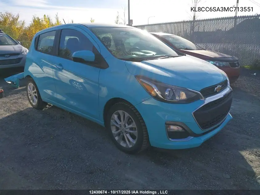 KL8CC6SA3MC713551 2021 Chevrolet Spark