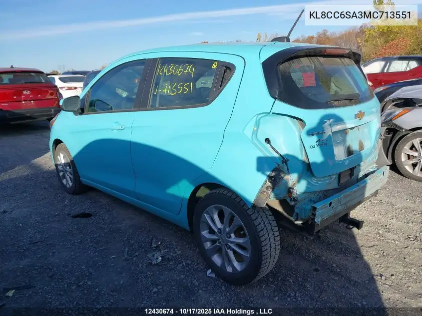KL8CC6SA3MC713551 2021 Chevrolet Spark