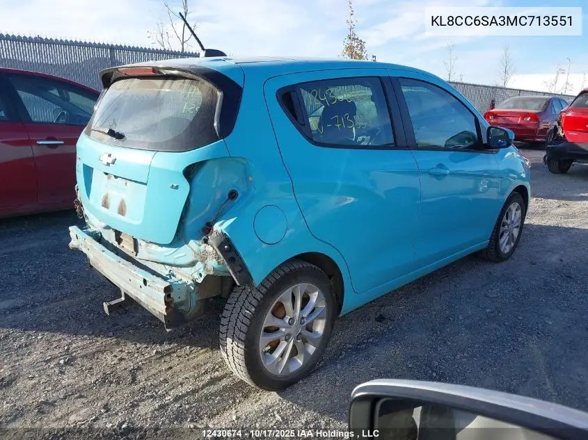KL8CC6SA3MC713551 2021 Chevrolet Spark