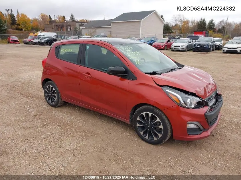 KL8CD6SA4MC224332 2021 Chevrolet Spark 1Lt