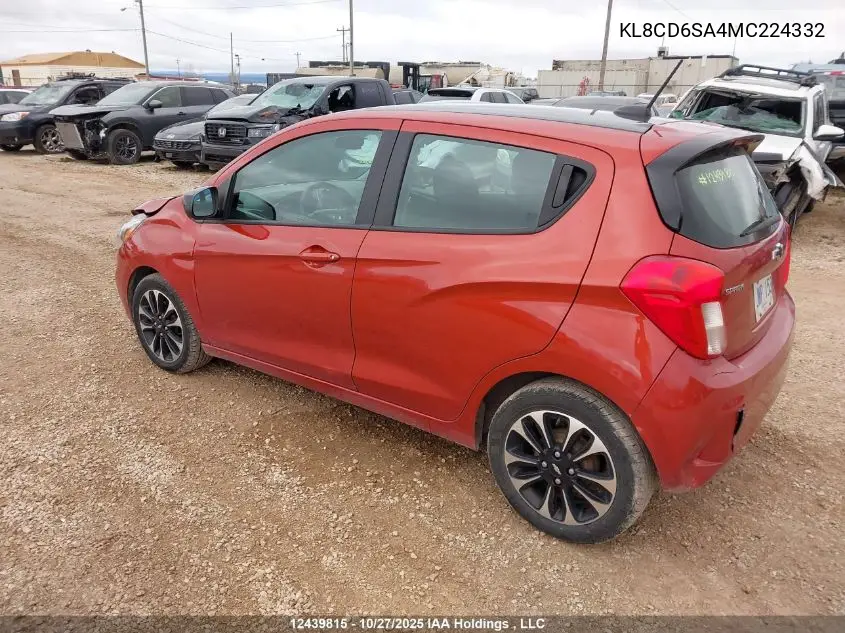 KL8CD6SA4MC224332 2021 Chevrolet Spark 1Lt