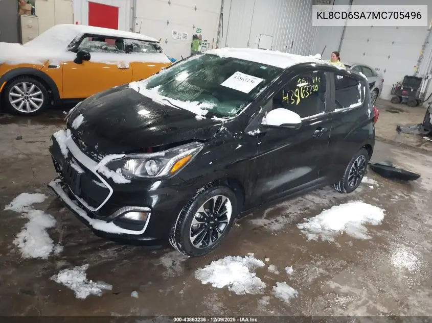 KL8CD6SA7MC705496 2021 Chevrolet Spark Fwd 1Lt Automatic