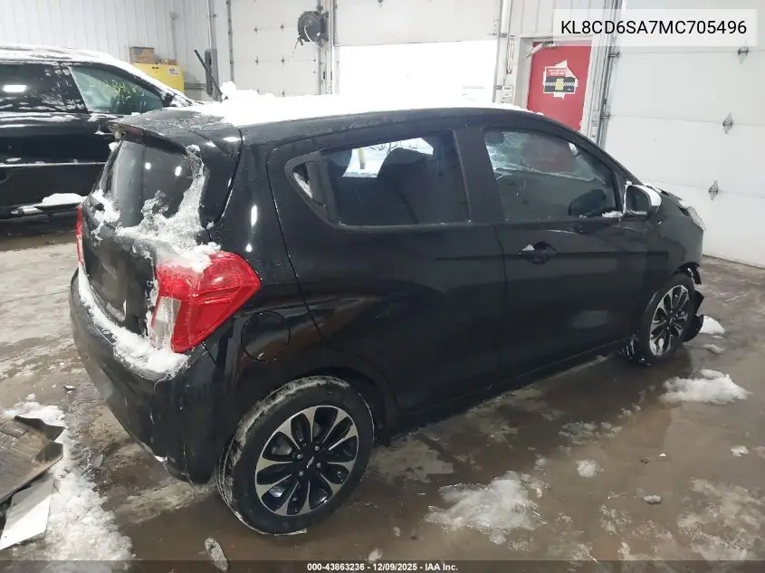 KL8CD6SA7MC705496 2021 Chevrolet Spark Fwd 1Lt Automatic