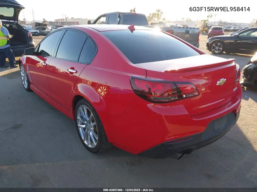 6G3F15RW9EL958414 2014 Chevrolet Ss