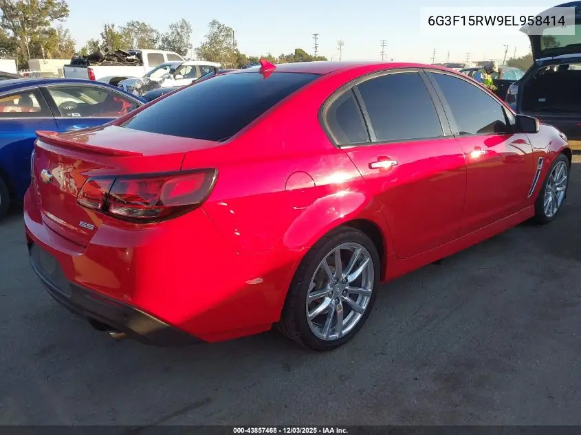 6G3F15RW9EL958414 2014 Chevrolet Ss