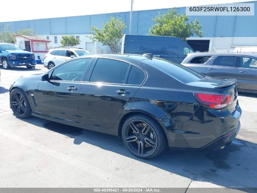 6G3F25RW0FL126300 2015 Chevrolet Ss