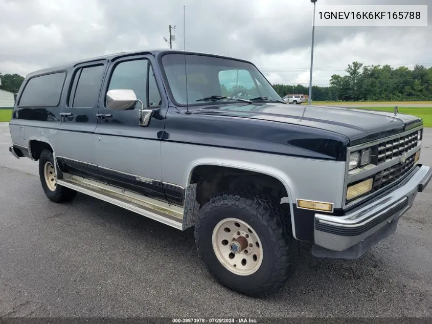 1989 Chevrolet Suburban VIN: 1GNEV16K6KF165788 Lot: 39973978