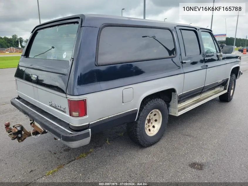 1GNEV16K6KF165788 1989 Chevrolet Suburban