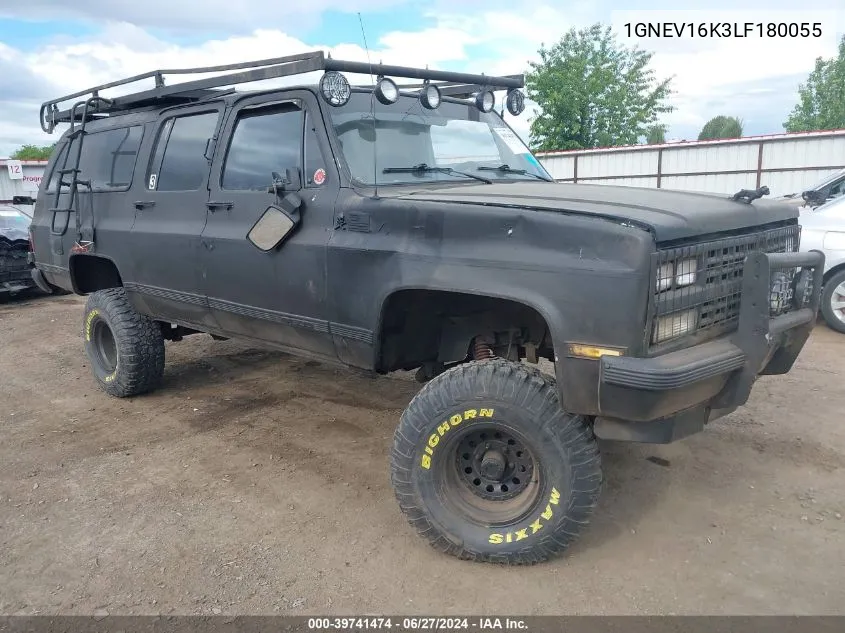 1990 Chevrolet Suburban V1500 VIN: 1GNEV16K3LF180055 Lot: 39741474