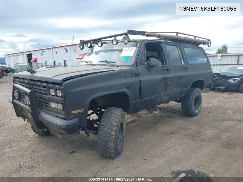 1990 Chevrolet Suburban V1500 VIN: 1GNEV16K3LF180055 Lot: 39741474