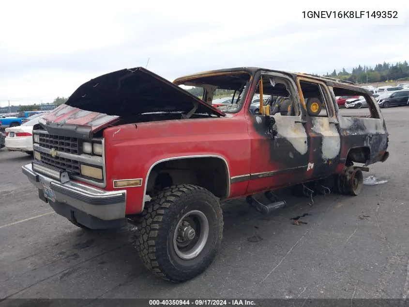 1990 Chevrolet Suburban V1500 VIN: 1GNEV16K8LF149352 Lot: 40350944