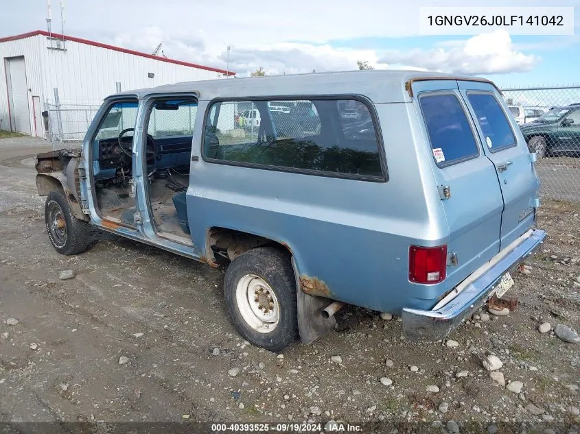 1GNGV26J0LF141042 1990 Chevrolet Suburban V2500