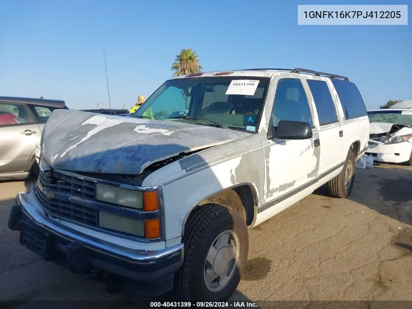 1GNFK16K7PJ412205 1993 Chevrolet Suburban K1500