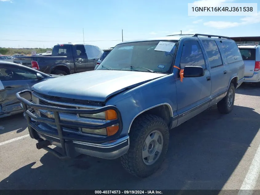 1GNFK16K4RJ361538 1994 Chevrolet Suburban K1500