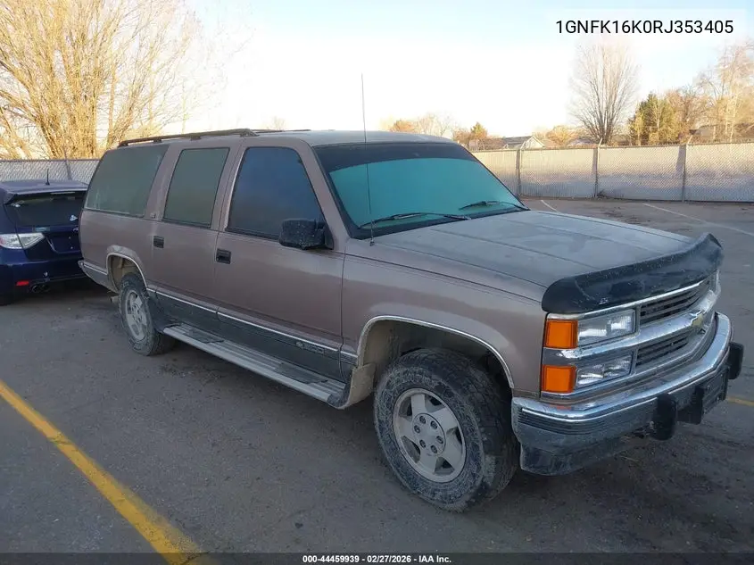 1994 Chevrolet Suburban K1500 VIN: 1GNFK16K0RJ353405 Lot: 44459939