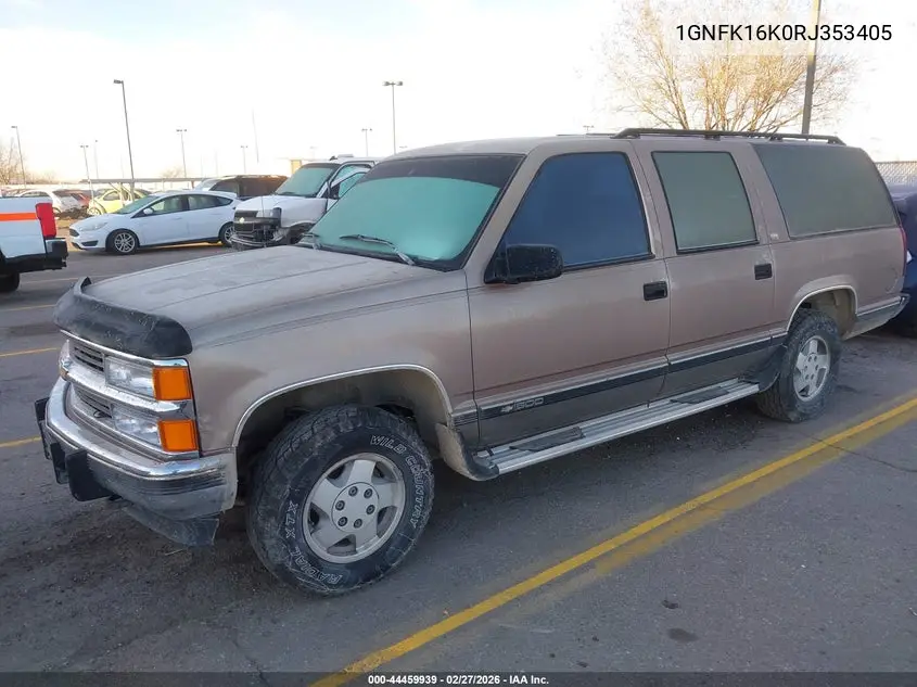 1994 Chevrolet Suburban K1500 VIN: 1GNFK16K0RJ353405 Lot: 44459939