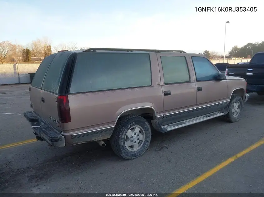 1994 Chevrolet Suburban K1500 VIN: 1GNFK16K0RJ353405 Lot: 44459939