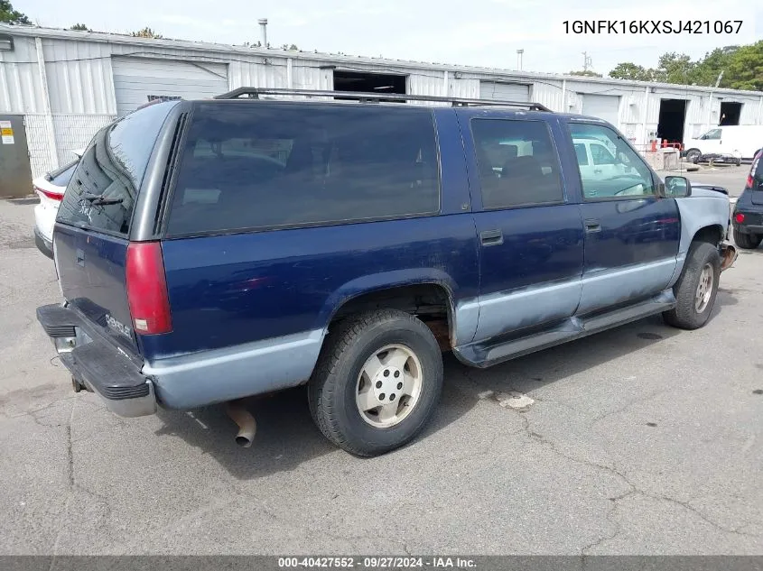 1995 Chevrolet Suburban K1500 VIN: 1GNFK16KXSJ421067 Lot: 40427552