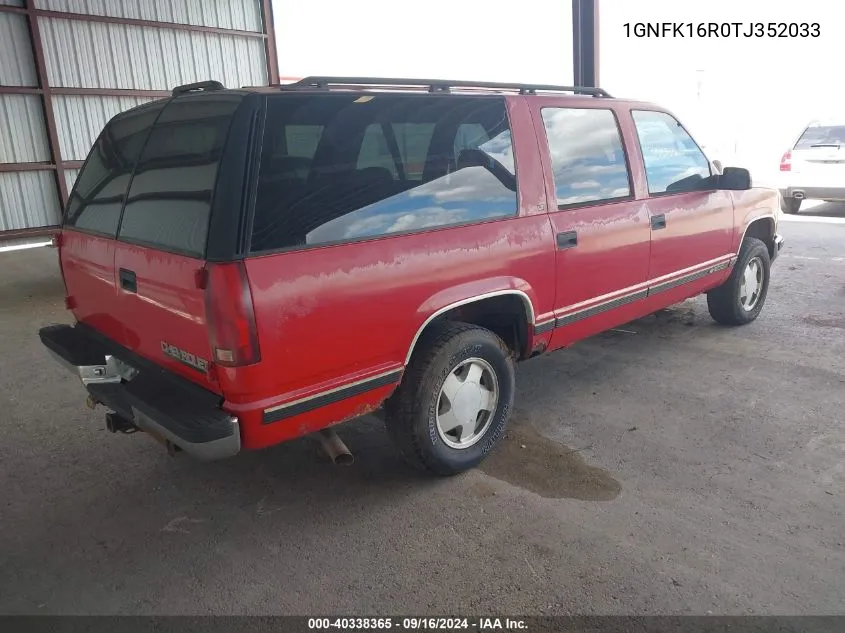 1GNFK16R0TJ352033 1996 Chevrolet Suburban K1500