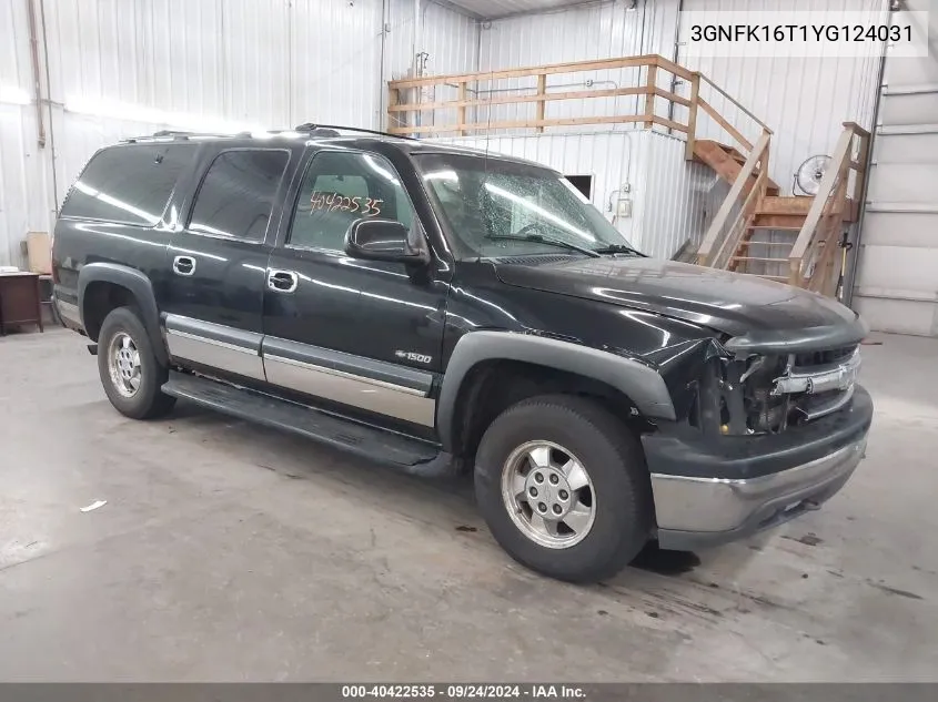 3GNFK16T1YG124031 2000 Chevrolet Suburban K1500