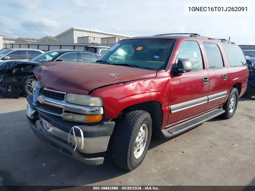 2001 Chevrolet Suburban Ls VIN: 1GNEC16T01J262091 Lot: 39432560