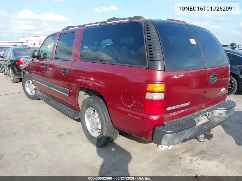 1GNEC16T01J262091 2001 Chevrolet Suburban Ls