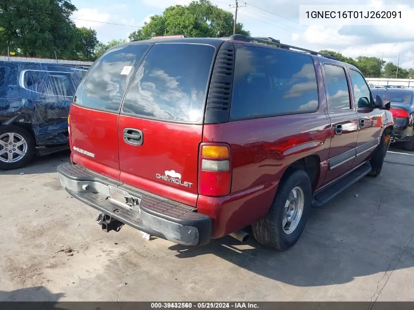 2001 Chevrolet Suburban Ls VIN: 1GNEC16T01J262091 Lot: 39432560