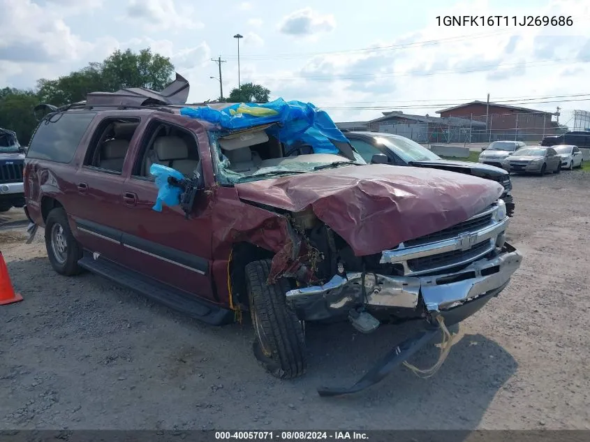 1GNFK16T11J269686 2001 Chevrolet Suburban Lt