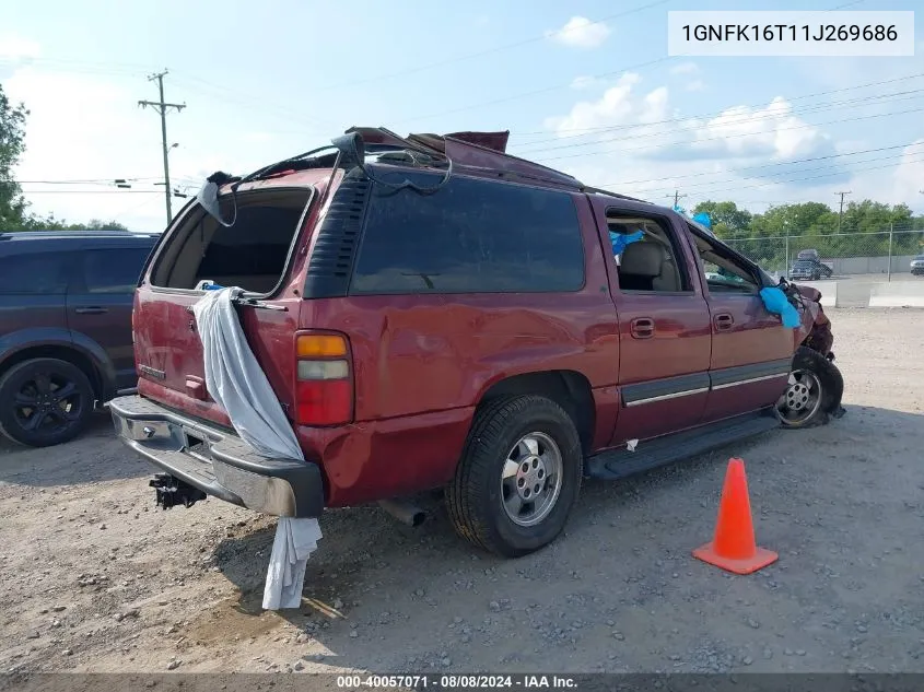 2001 Chevrolet Suburban Lt VIN: 1GNFK16T11J269686 Lot: 40057071