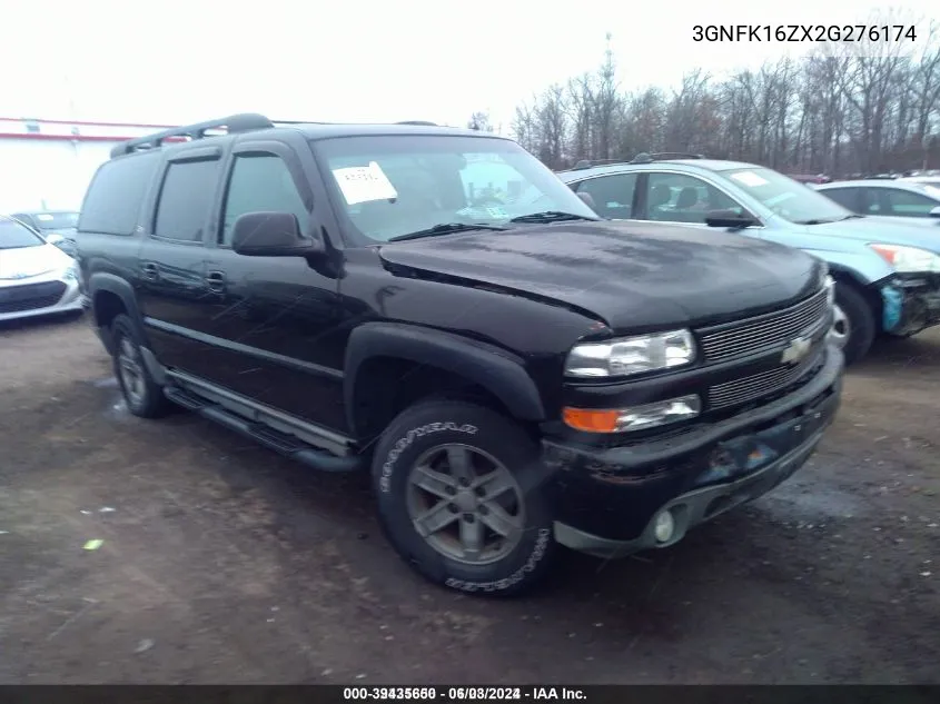 2002 Chevrolet Suburban Z71 VIN: 3GNFK16ZX2G276174 Lot: 39435650