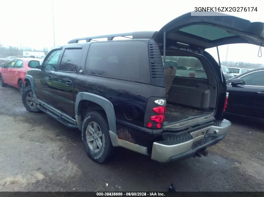 3GNFK16ZX2G276174 2002 Chevrolet Suburban Z71