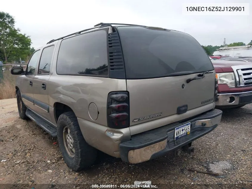 2002 Chevrolet Suburban Ls VIN: 1GNEC16Z52J129901 Lot: 39585911