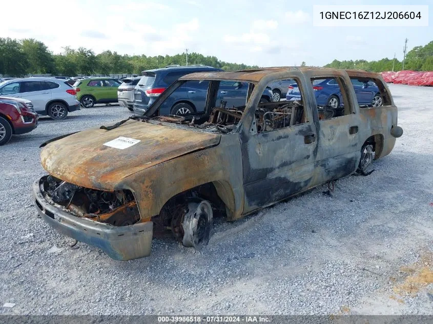 2002 Chevrolet Suburban C1500 VIN: 1GNEC16Z12J206604 Lot: 39986518