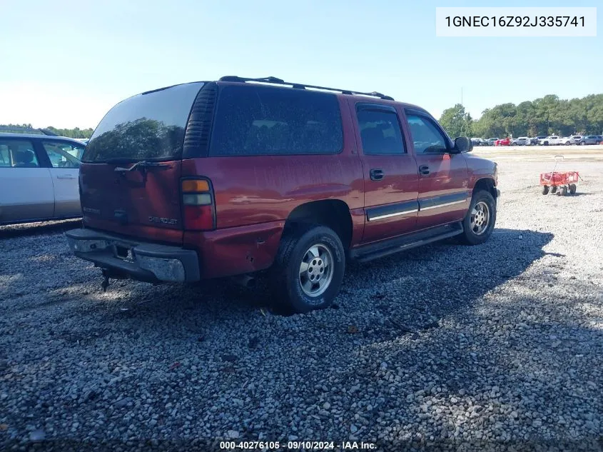 1GNEC16Z92J335741 2002 Chevrolet Suburban C1500